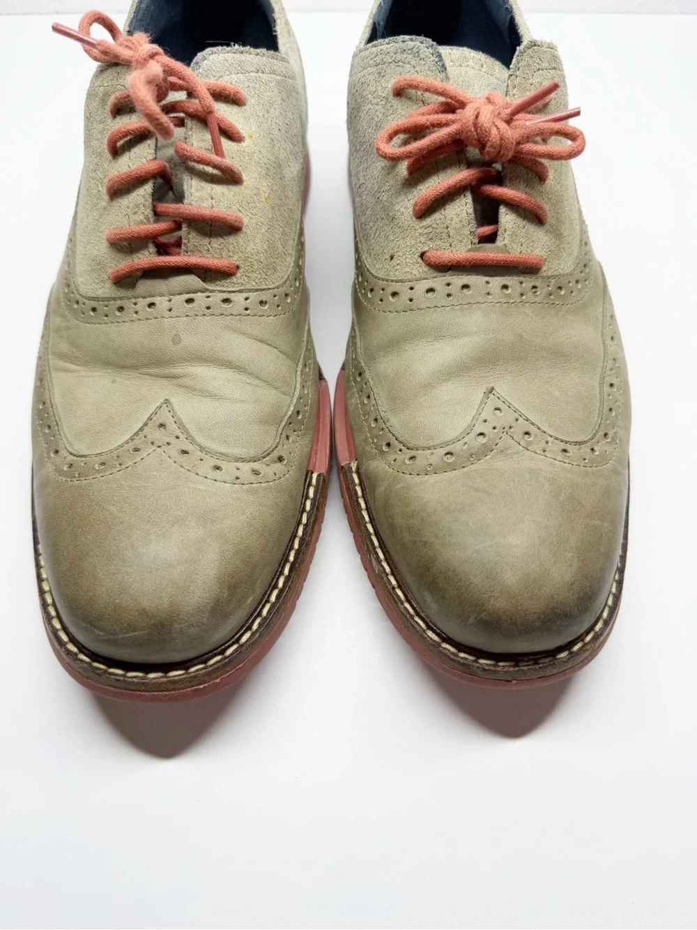 Cole Haan Suede Leather Oxford Lace Up Loafers